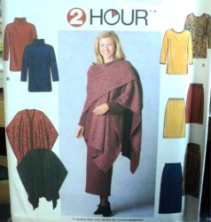 7799 2 HR PULLOVR LS TUNIC,COWL,SKIRT LENGTHS,WRAP PATTERN 6-24